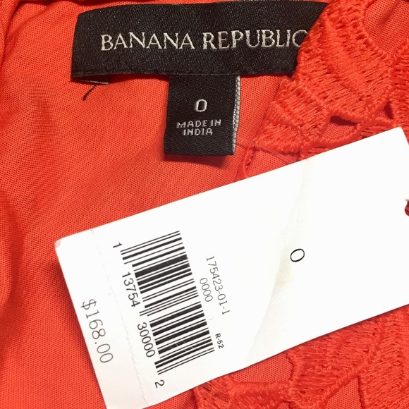 NWT BANANA REPUBLIC V-Neck Short Sleeve Lace Dress - Picture 5 of 7